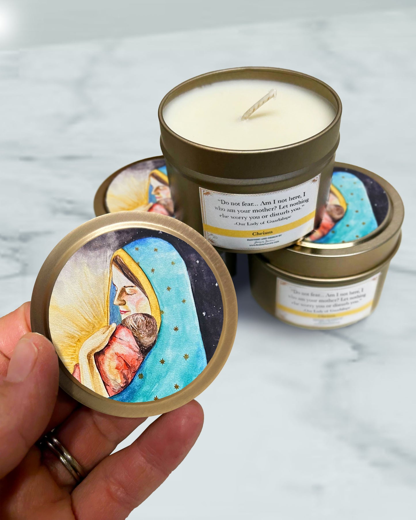 Bundle of Light Candle Tin (Chrism)