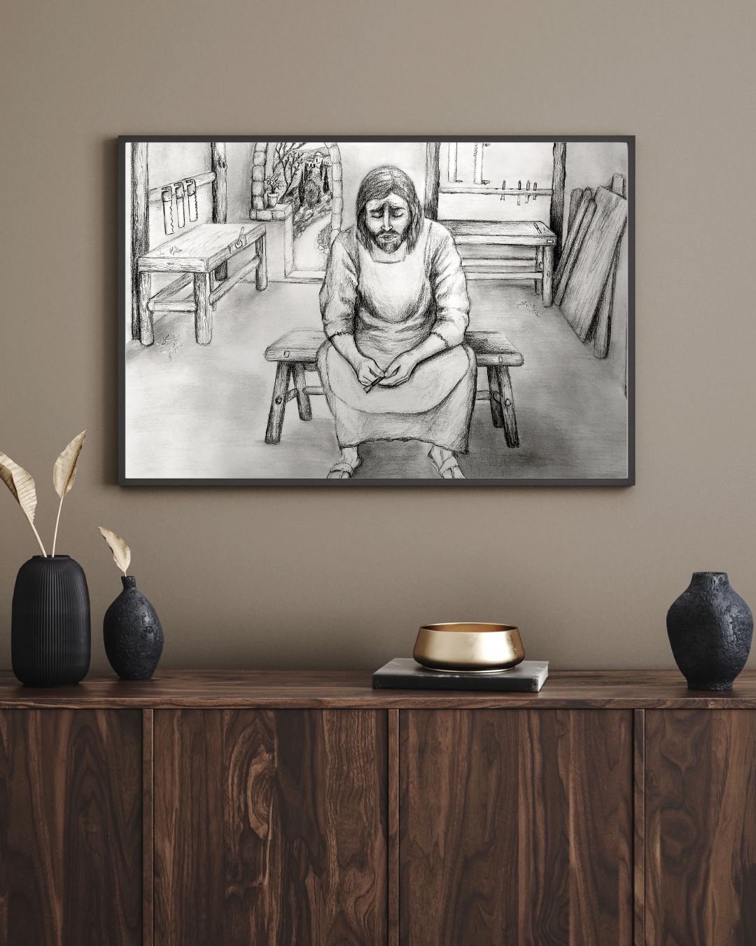 Jesus Grieving Joseph Prints (PRE-SALE)