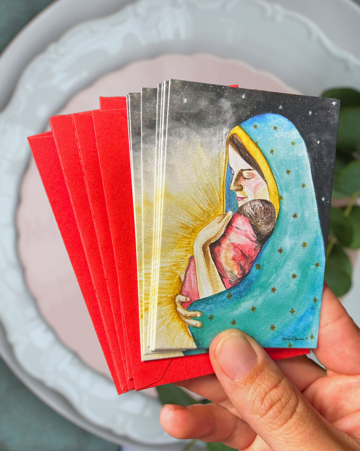 Bundle of Light Christmas Gift Card Tags