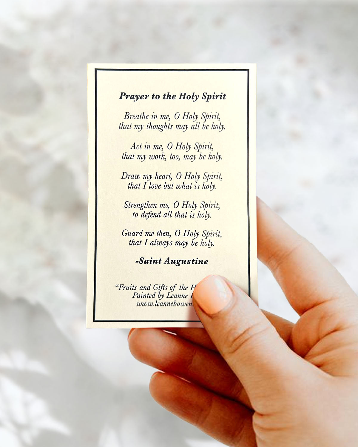 Holy Spirit Prayer Cards