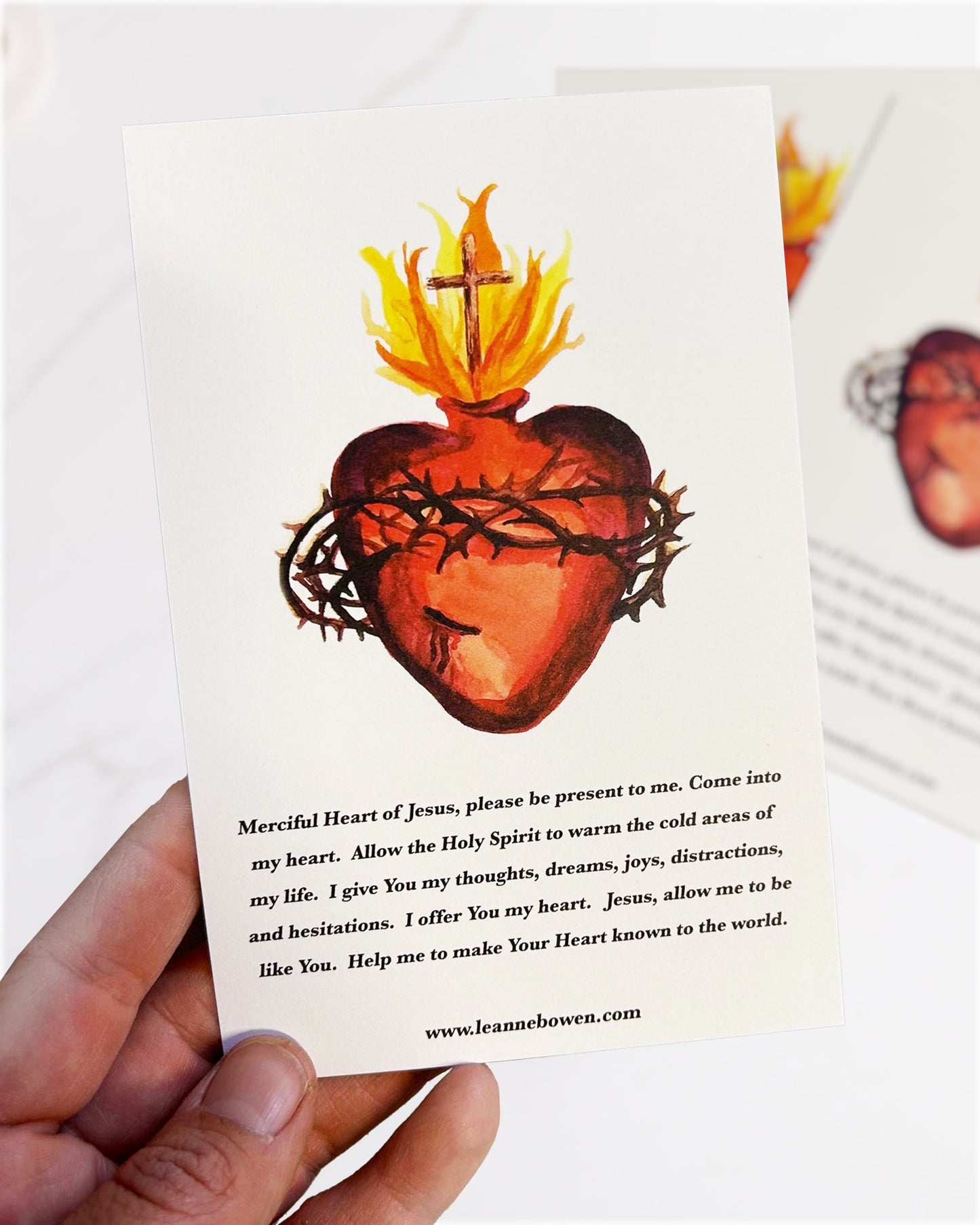 Sacred Heart Prayer Print