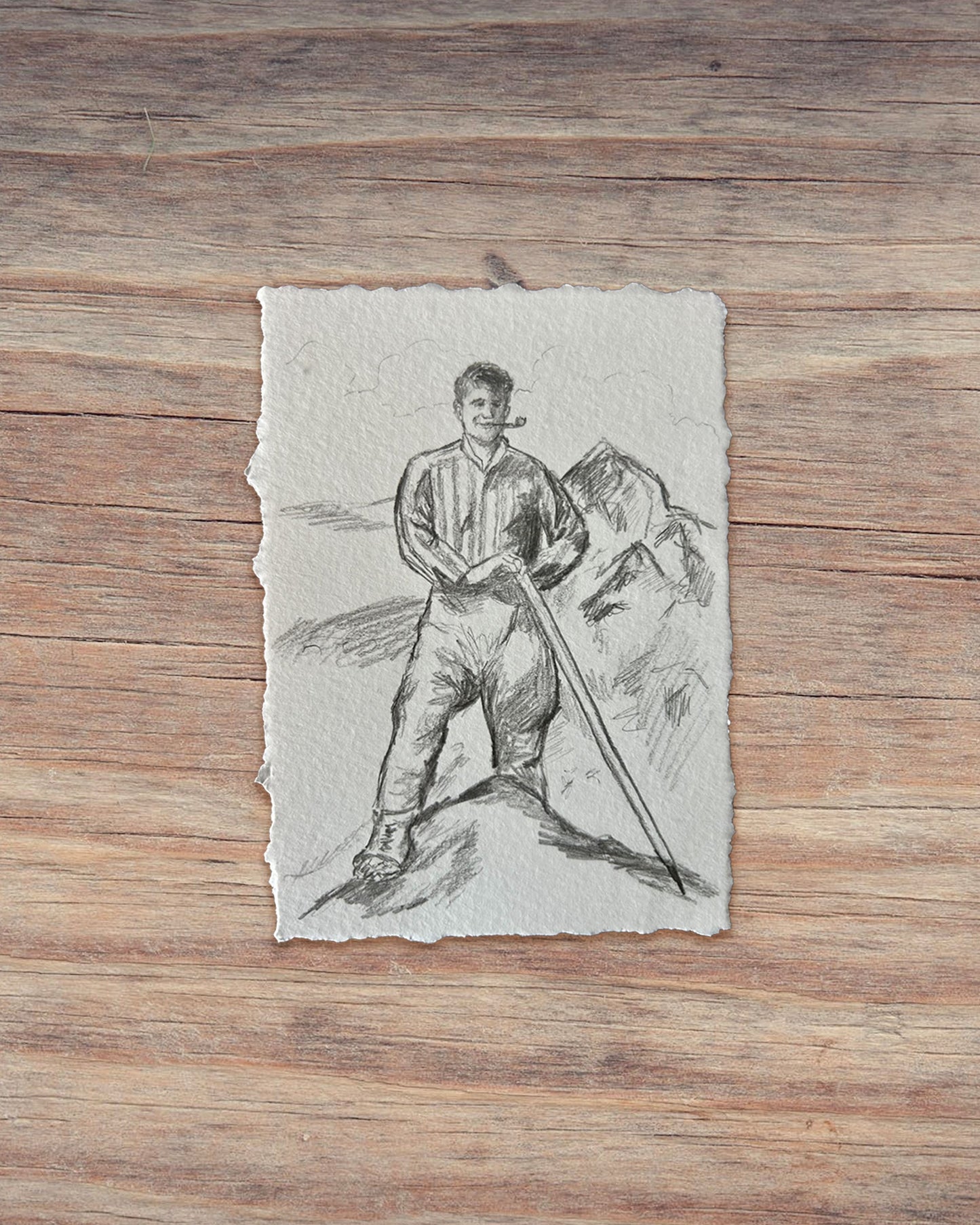 Saint Series: Original Blessed Pier Giorgio Frassati Drawing