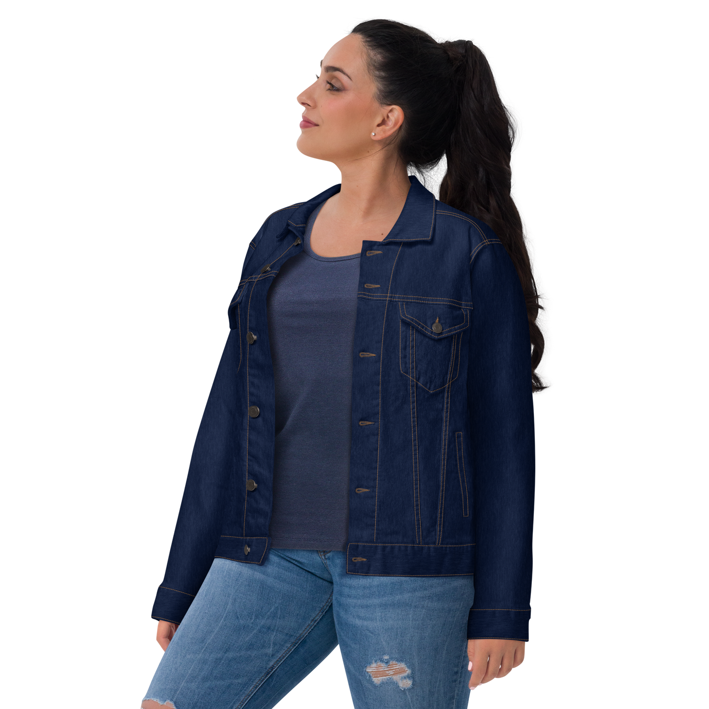 Hearts of the Holy Family Denim Jacket