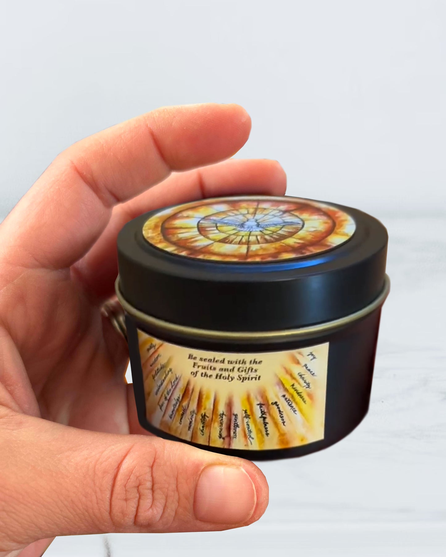 Holy Spirit Candle Tin (Chrism)