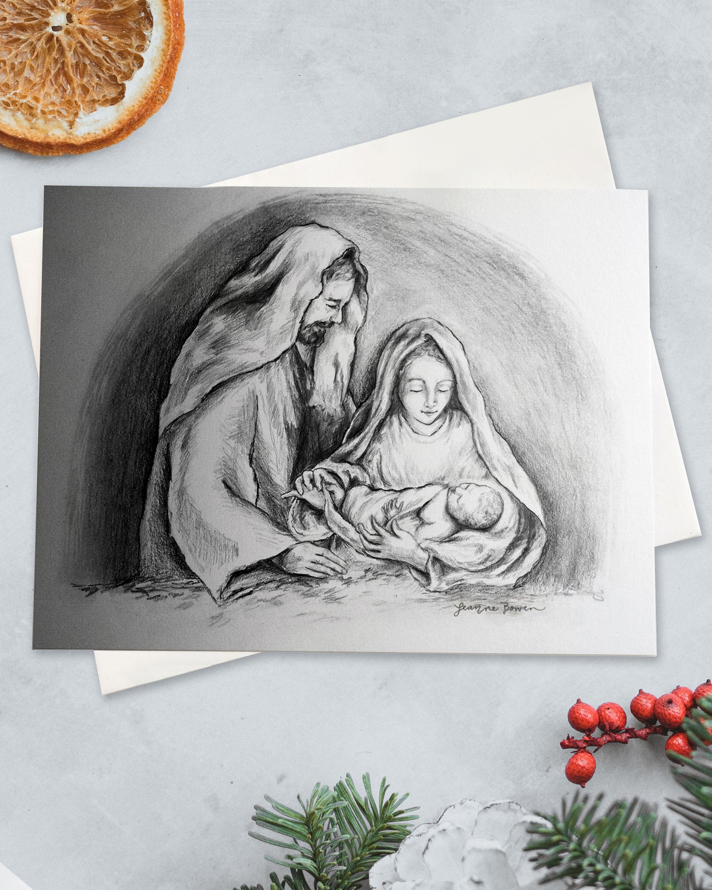 Holy Family Greeting Card (White Envelopes)