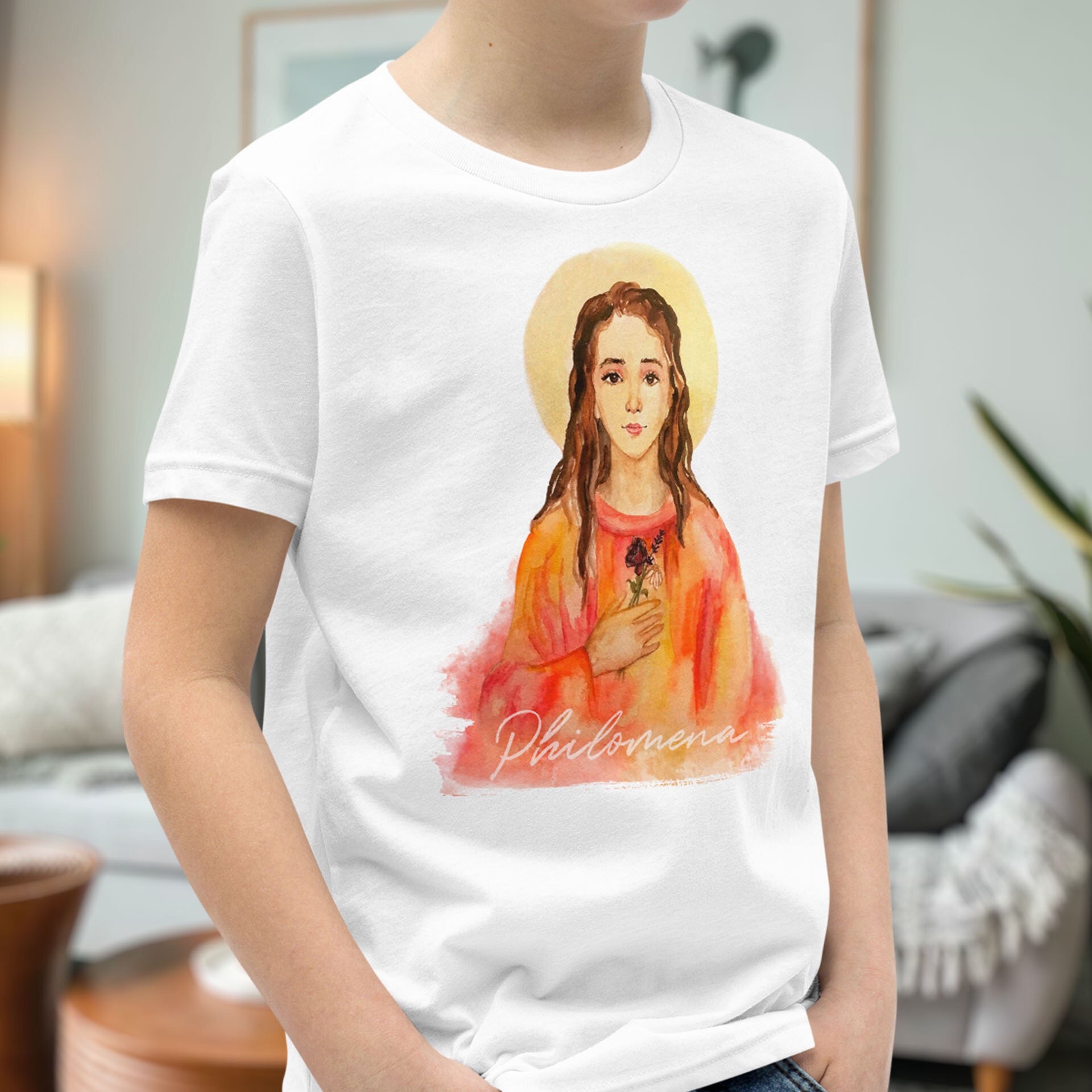 Saint Philomena Youth T-Shirt – Leanne Bowen