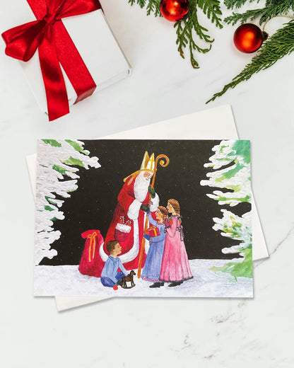 Jolly Ol Saint Nicholas Greeting Cards