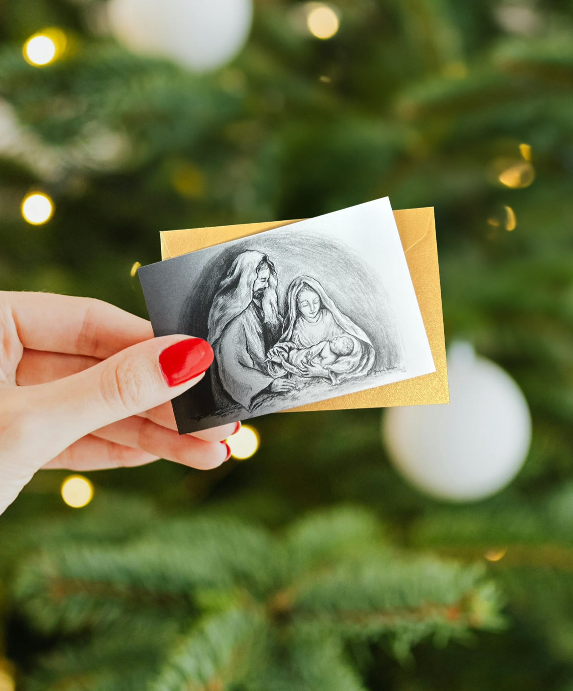 Holy Family Christmas Gift Card Tags