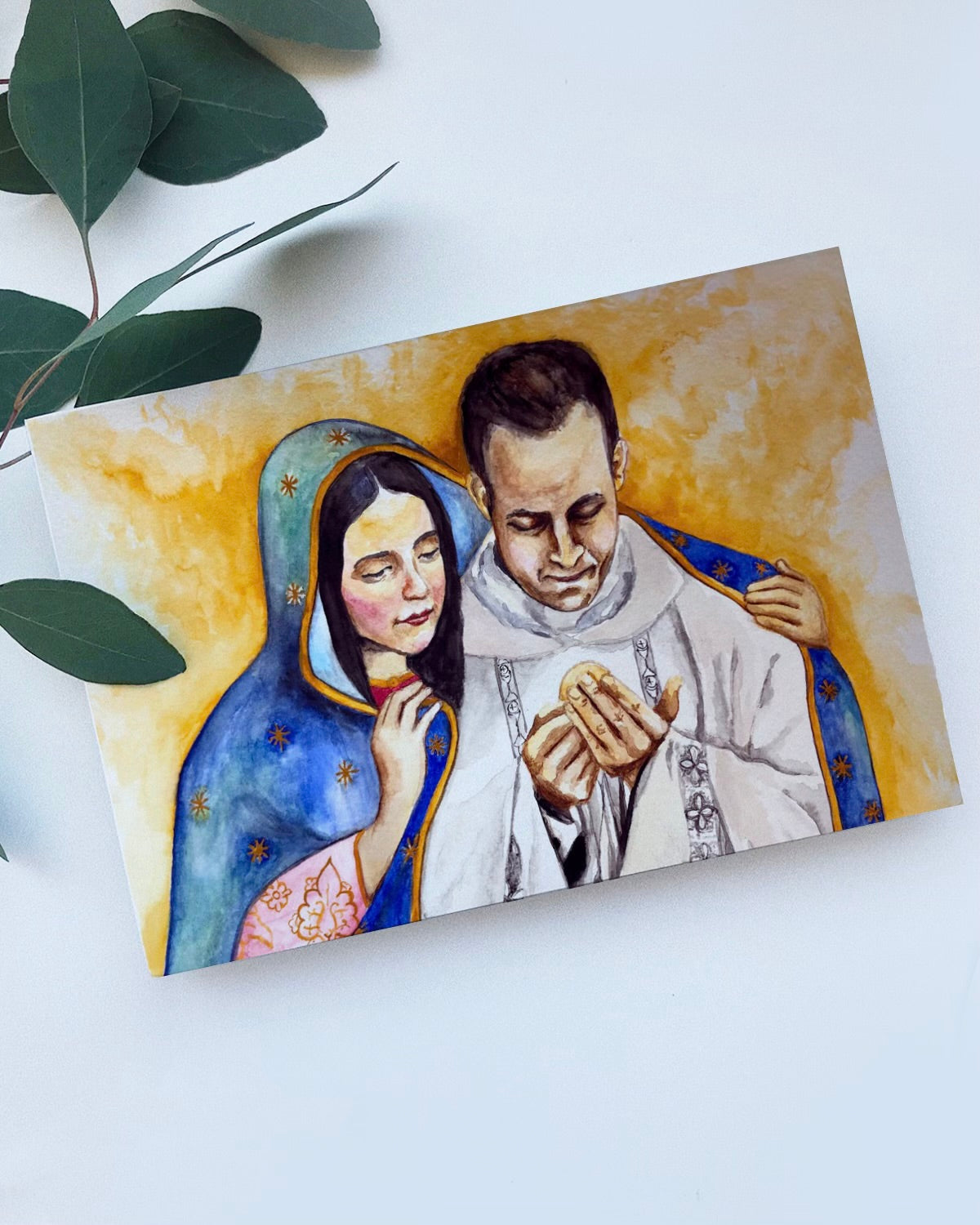 Under Mary's Mantle Priest Prayer Cards