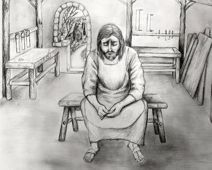 Jesus Grieving Joseph Prints (PRE-SALE)