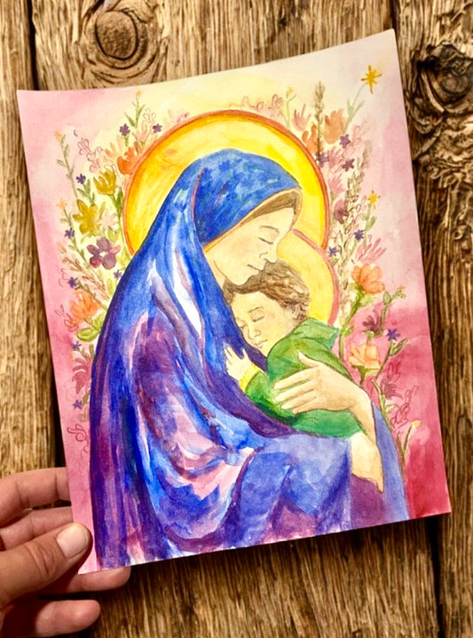 Blossoming With Love: Original Watercolor Painting