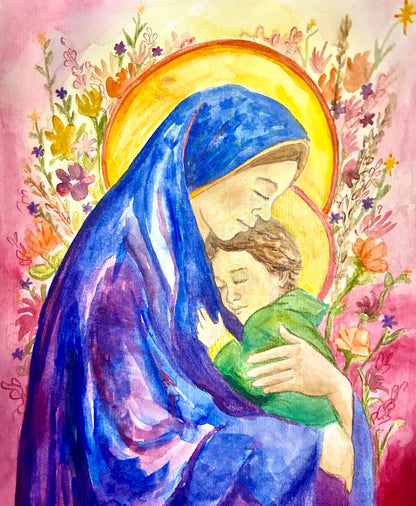 Blossoming With Love: Original Watercolor Painting