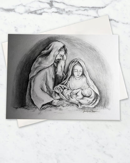 Holy Family Greeting Card (White Envelopes)