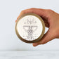 Eucharist Candle Tin (Holy Mass Scented, Gold)