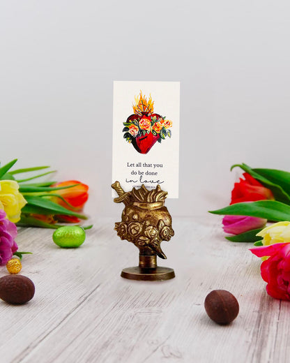 Hearts of the Holy Family Prayer Card Holders