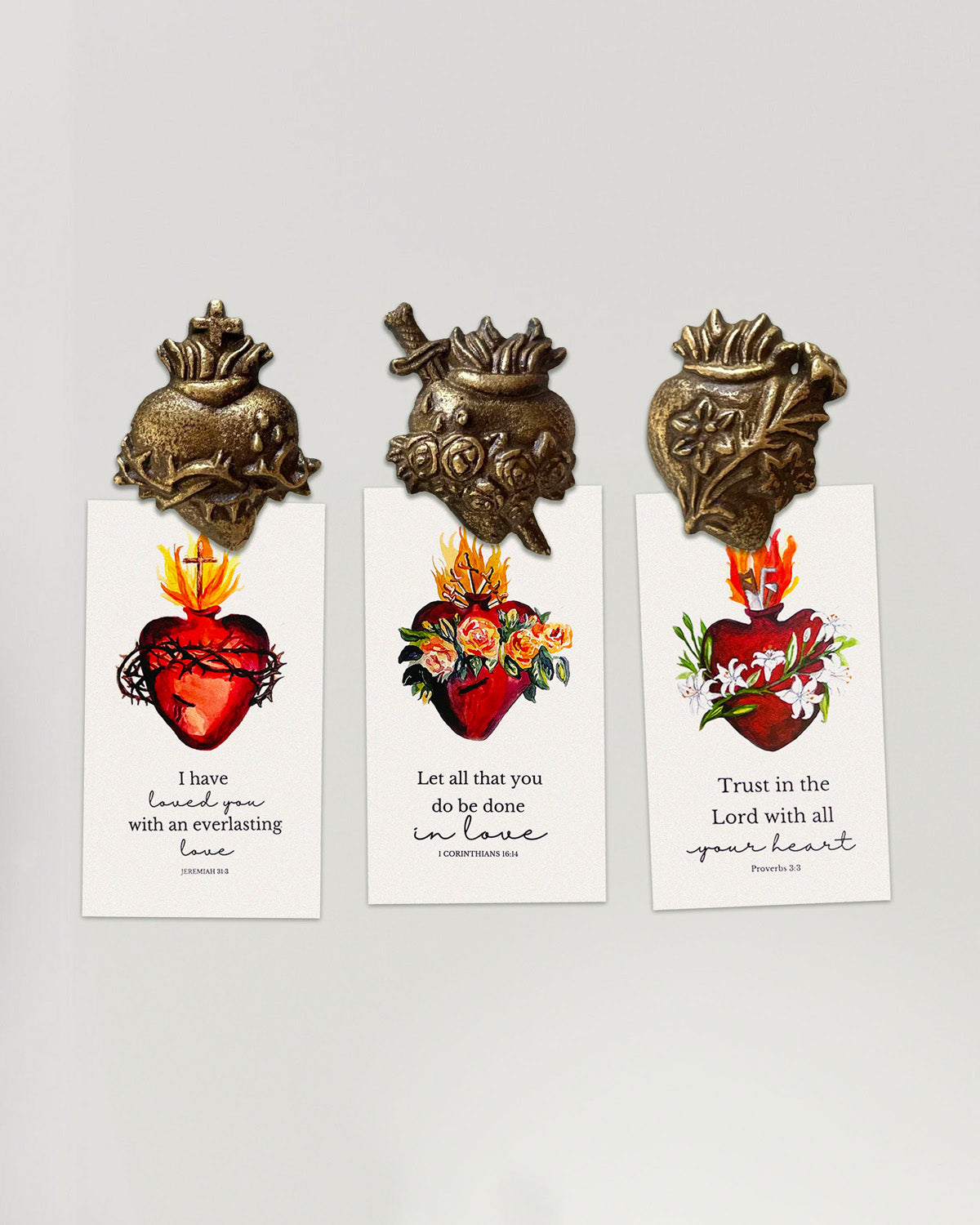 Hearts of the Holy Family Magnet Sets