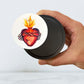 Sacred Heart Candle Tin (Chrism Scented, Black)
