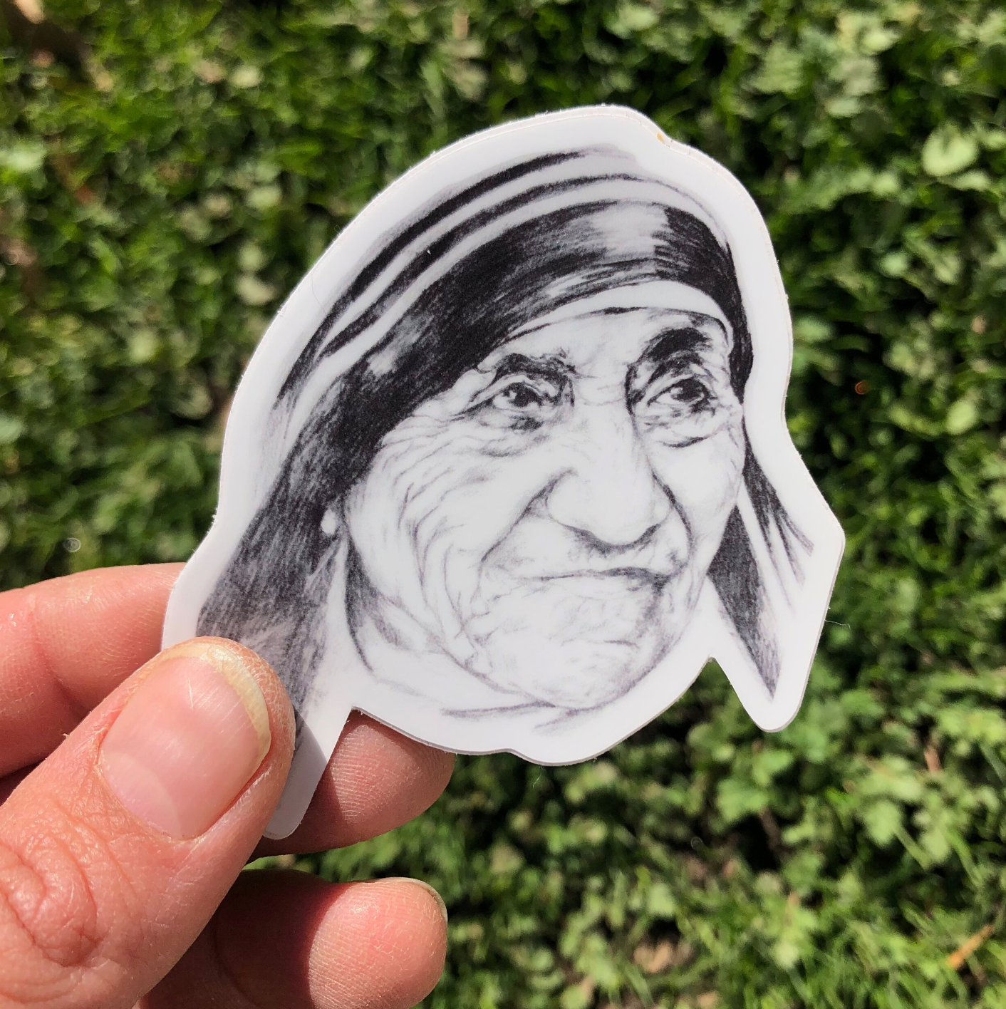 Saint Mother Teresa of Calcutta Die Cut Vinyl Stickers