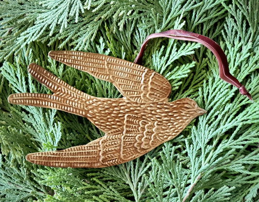 Dove Christmas Ornament- Gold