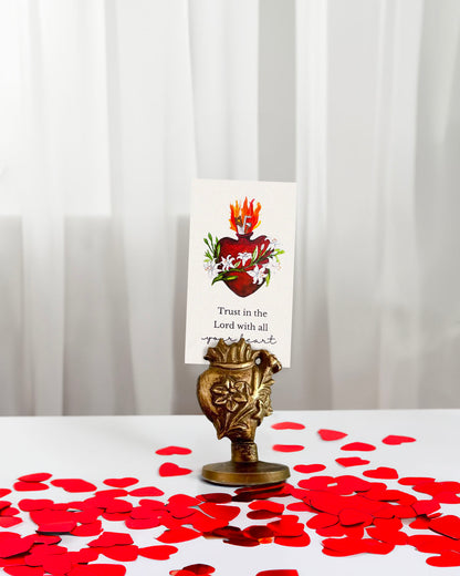 Hearts of the Holy Family Prayer Card Holders
