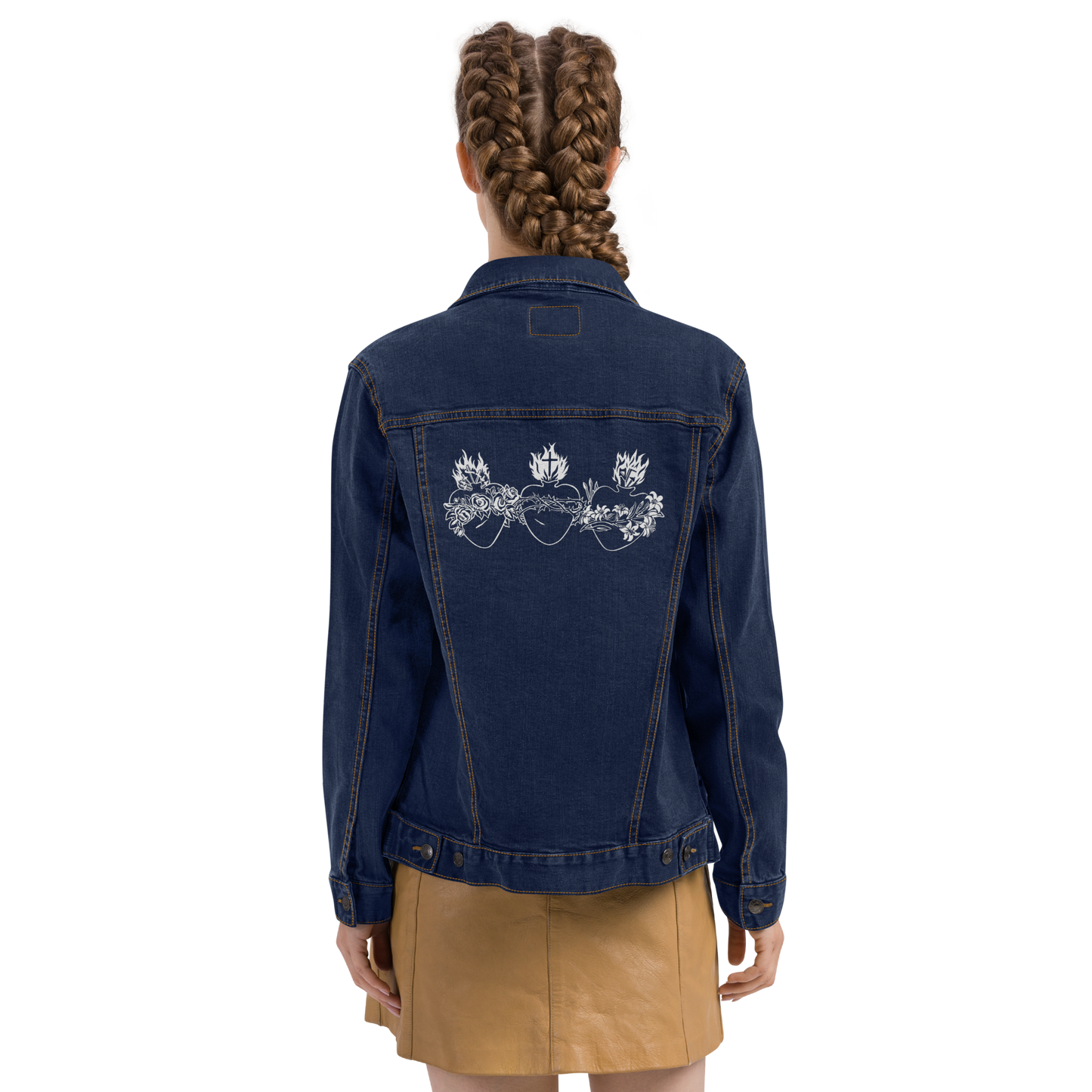 Hearts of the Holy Family Denim Jacket