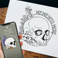Memento Mori Coloring Page + Phone Wallpaper (Digital Download)