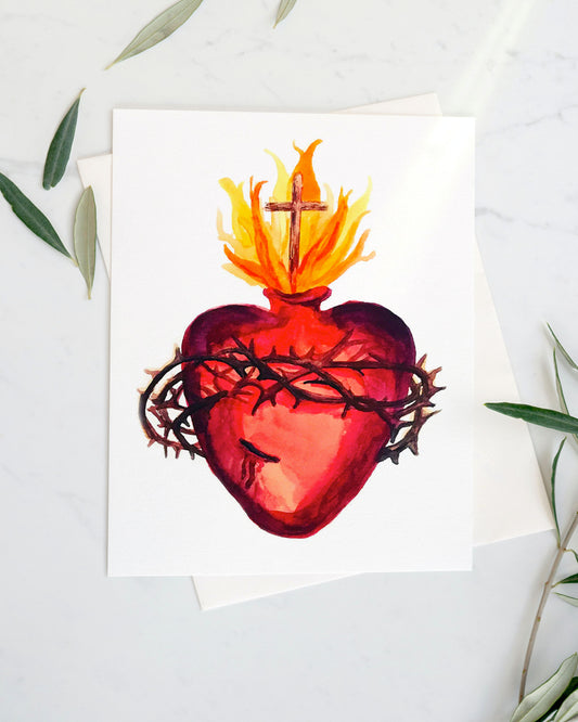 Seconds- Sacred Heart Of Jesus Greeting Cards