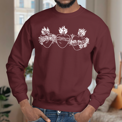 Hearts of the Holy Family Crewneck