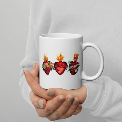 Hearts of the Holy Family JMJ Mug